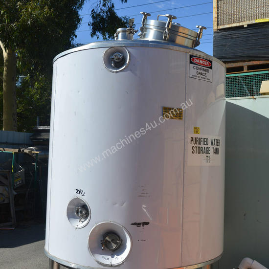 caption 2000L 316 pressure rated insulated Storage Tank