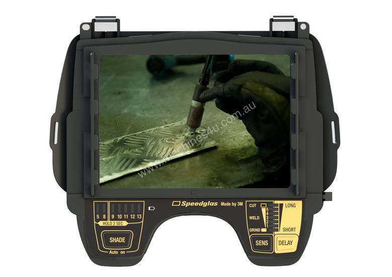 caption 3M™ SPEEDGLAS™ WELDING HELMET SERIES 9100XXI