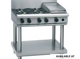 Waldorf 800 Series RNL8603G-LS - 900mm Gas Cooktop Low Back Version `` Leg Stand - picture0' - Click to enlarge