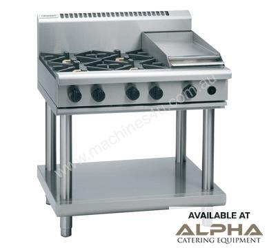 Waldorf 800 Series RNL8603G-LS - 900mm Gas Cooktop Low Back Version `` Leg Stand