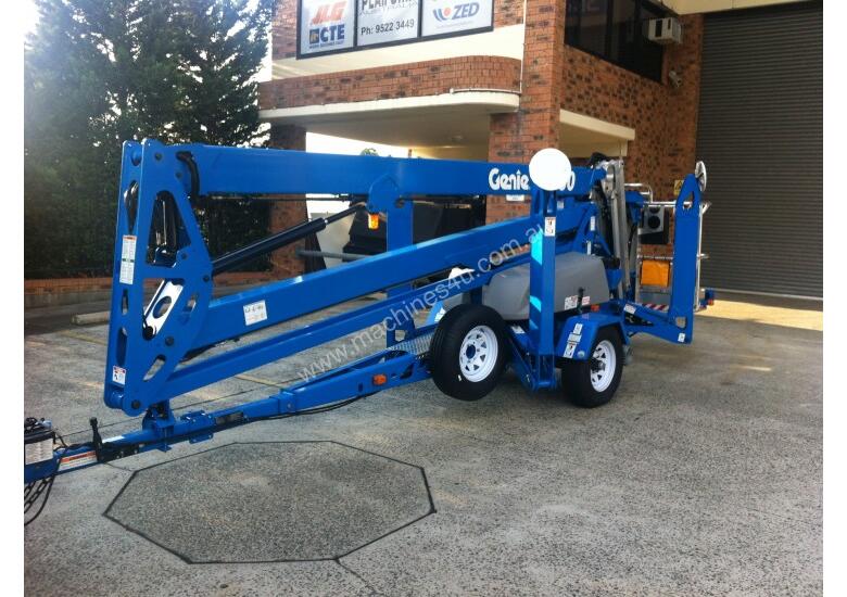 caption GENIE TZ 50 Drive & Set Trailer-Mounted Boom