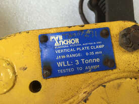 Plate Lifting Clamp Grab 3 Ton lifting PWB Anchor vertical Plate lifter - picture1' - Click to enlarge