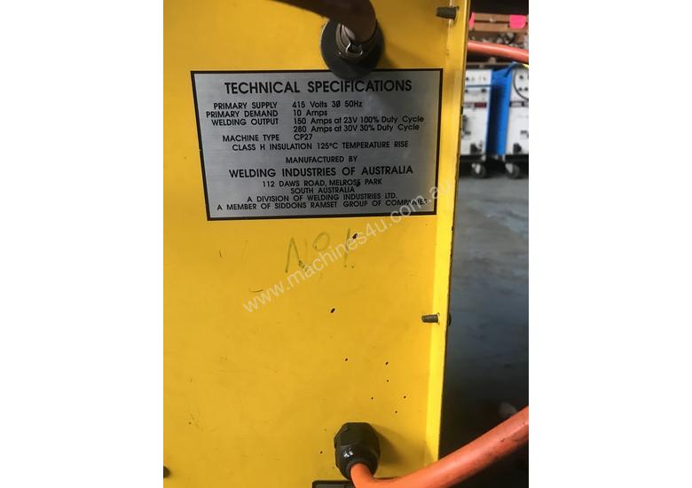caption MIG Welder WIA Weldmatic 305 Compact 280 Amp 415 Volt Heavy Duty Welding Machine