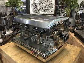 WEGA POLARIS 2 GROUP HIGH CUP CHROME ESPRESSO COFFEE MACHINE - picture1' - Click to enlarge