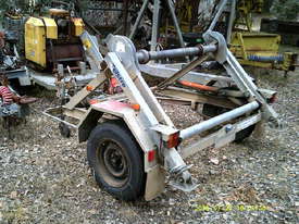 1 ton hydraulic self  loader cable drum trailer 2.5hp honda ,  - picture1' - Click to enlarge