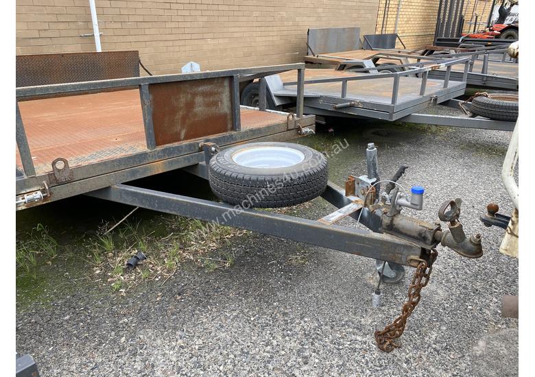 caption Cattanach Grey Single Axle Mower Trailer