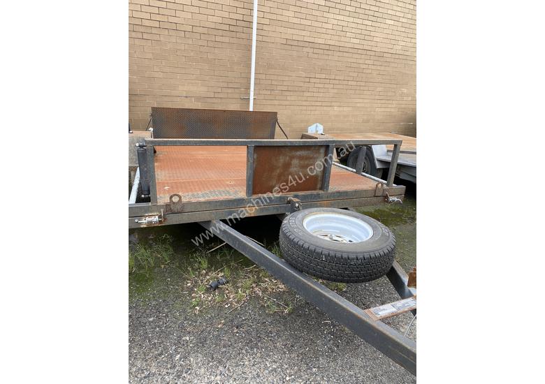 caption Cattanach Grey Single Axle Mower Trailer