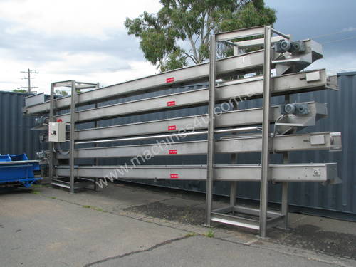 Commercial Stainless Steel 5 Pass Cooling Conveyor - Contech