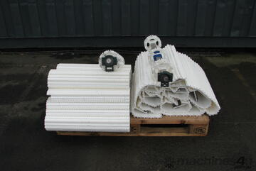 2 x Rolls of Plastic Conveyor Belt - 5m long Each