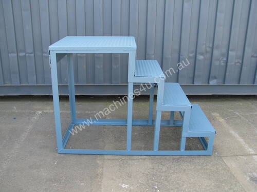 4 Step Work Platform Steel Stairs