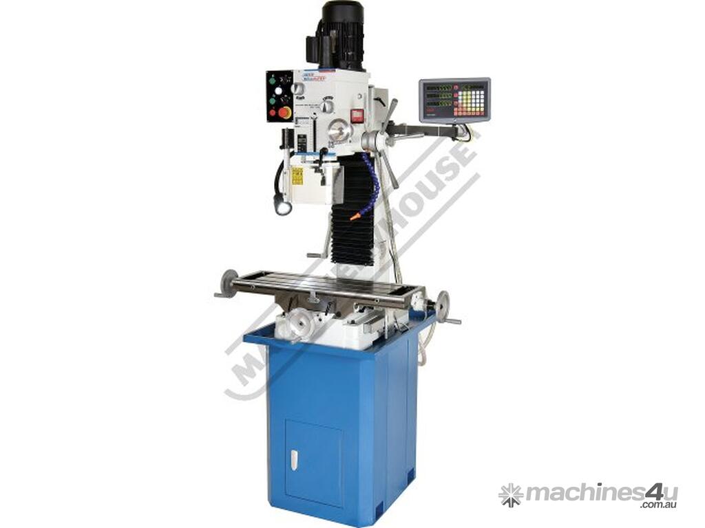 New Hafco Metalmaster Hm 47b Mill Drill Geared Tilting Head With Digital Readout System Table