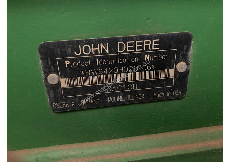 caption John Deere 9420 FWA/4WD Tractor