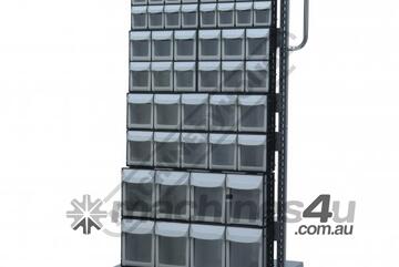 MSS-46MF Mobile Storage Bin Systems 690 x 560 x 1460mm 46 x Assorted Bin Sizes, Up to 250kg Load Cap