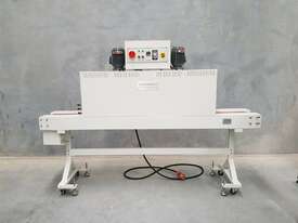 Electric Hot Air Shrink Tunnel Model SF-1230 Basic with In-Built Teflon Conveyor - picture0' - Click to enlarge