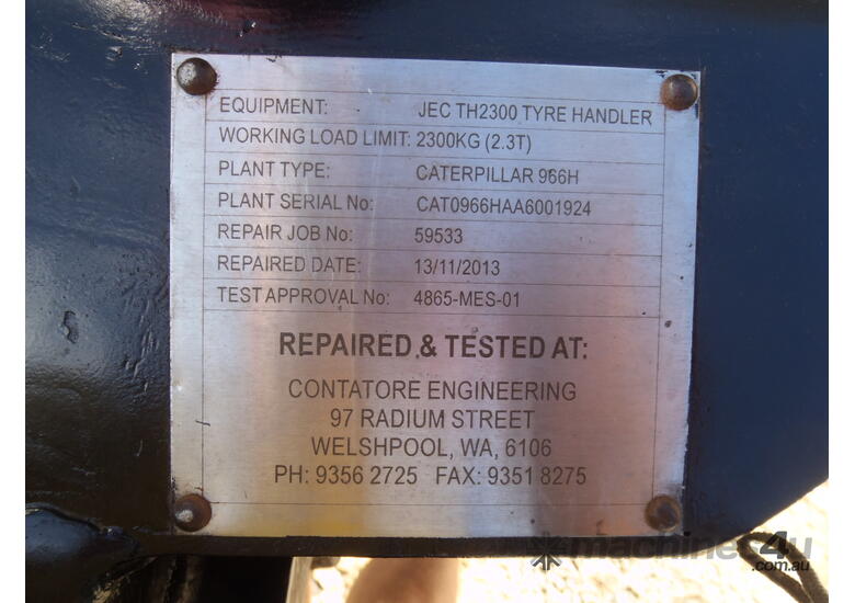 caption JEC Tyre Handler TH2300
