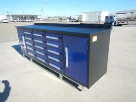 3.0m Work Bench/Tool Cabinet 15 Drawers, 2 Doors - picture0' - Click to enlarge