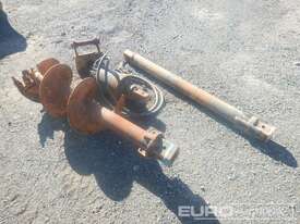 Auger to suit Excavator, 1500mm Extention Bar, Centers 260mm, Ears 160mm, Pins 45mm - picture0' - Click to enlarge
