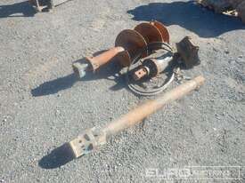 Auger to suit Excavator, 1500mm Extention Bar, Centers 260mm, Ears 160mm, Pins 45mm - picture1' - Click to enlarge
