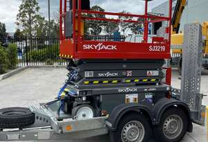 New 19ft SkyJack Scissor Lift & Trailer Package