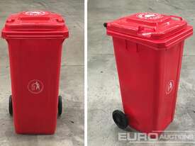 Unused 120lt Red Wheelie Bin (5 of) - picture2' - Click to enlarge