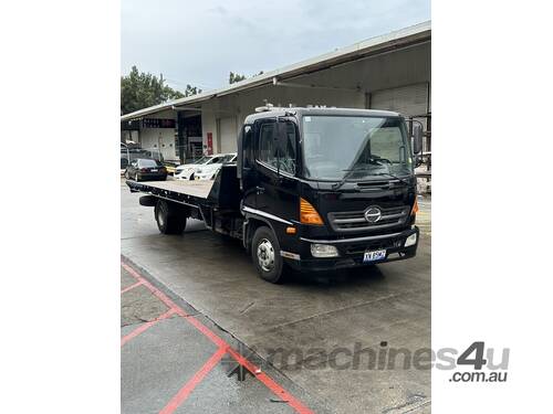 Black Hino FD1J Tow Truck with Tilt Slide Tray by Ekebol Engineering