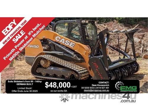 M450s Hydraulic Mulcher Designed for Compact Loaders 70-180HP