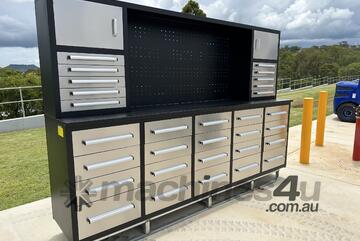 30 Drawer Stainless Steel Tool Cabinet / Work Bench(High)