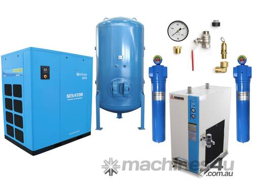 caption CVA Compressors - Senator LS75 Professional Package - 75kw Screw Air Compressor