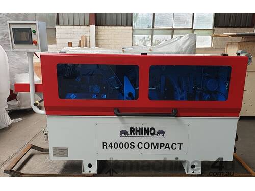 caption EX DISPLAY RHINO R4000S COMPACT EDGEBANDER *AS NEW*