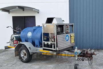 Conquest - Heavy Duty Pressure Washer Trailer With 1000L Tank and Boiler