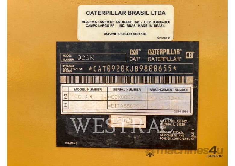 caption CAT 920K Wheel Loaders integrated Toolcarriers
