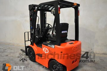 EP 1.8 Tonne Electric Forklift 4 Wheel Container Mast 4800mm Lift Height Lithium Battery