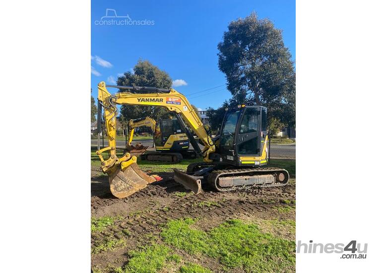 caption 2018 Yanmar VIO80 8TN Excavator with Buckets