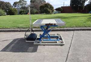 Motorised Scissor Lift Table With Roller Platform 1230 x 1200mm - Bishamon LX50LA