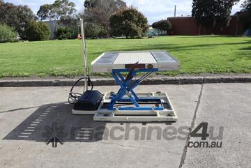 Motorised Scissor Lift Table With Roller Platform 1230 x 1200mm - Bishamon LX50LA