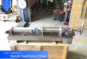 Flamingo 250-2500ml Bench-top Piston Filler, Fully Air Operated, Nozzle Options and Easy Cleaning