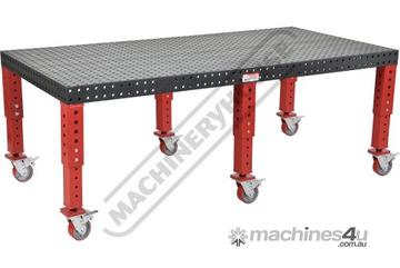 2400 x 1200mm M16 Pro Series Welding Table WT16-2412N Plasma Nitriding Coating 16mm Holes