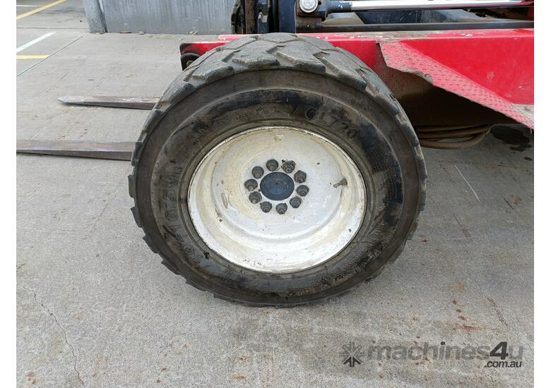 caption 2003 Moffett M2403W Truck Mounted Forklift
