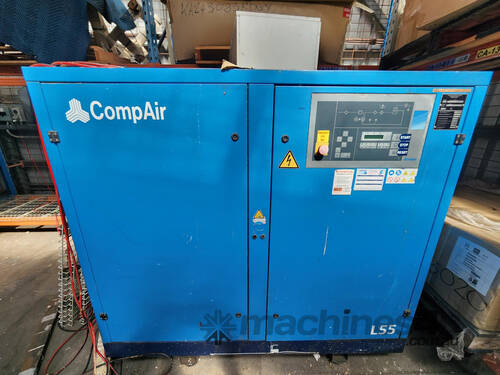 caption CompAir L55 Screw Compressor - 75Kw