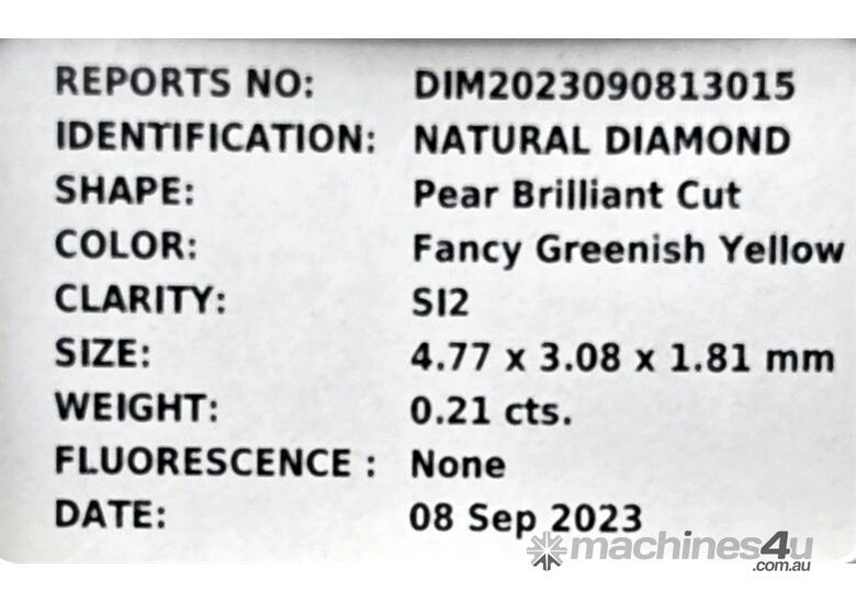 caption GEMLAB CERTIFIED COLOUR DIAMOND