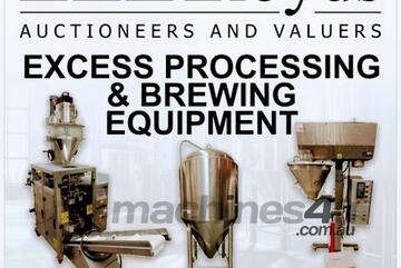 AUCTION - EXCESS PROCESSING AND BREWING EQUIPMENT - USE LLOYDS FOR BIDDING