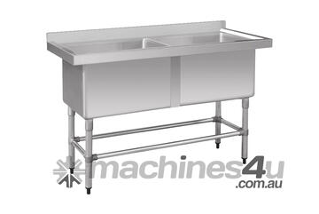Stainless Steel Double Deep Pot Sink 1410 6 Dsb