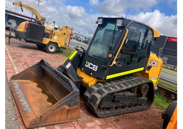 caption JCB300T Tracked Skid Steer Loader