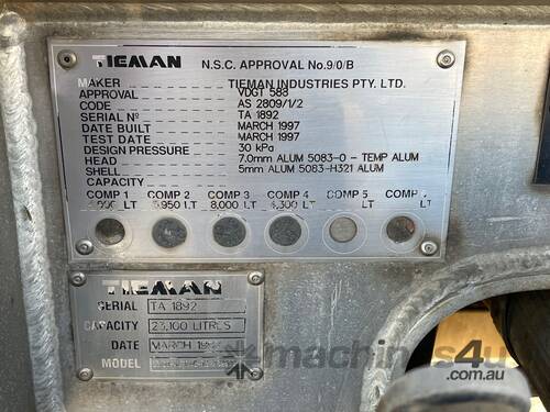 1992 International ACCO 2350E Diesel Fuel Tank