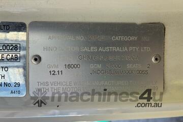 Hino 2011   GH 500 1728 Tipper