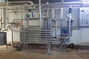 Complete Milk Dairy Pasteuriser System - 3000L per hour