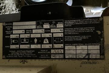 2015 JLG 1930ES Scissor Lift (Electric)