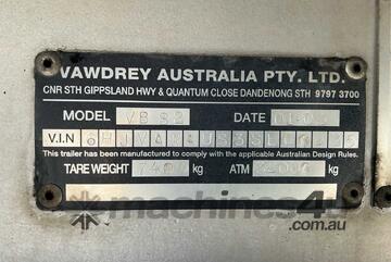 2003 Vawdrey VBS2 Tandem Axle Pantech Trailer