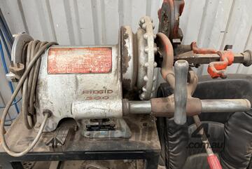 Ridgid 300 Pipe Threading Machine Manual Oiler Trolley Mounted Excellent Condition