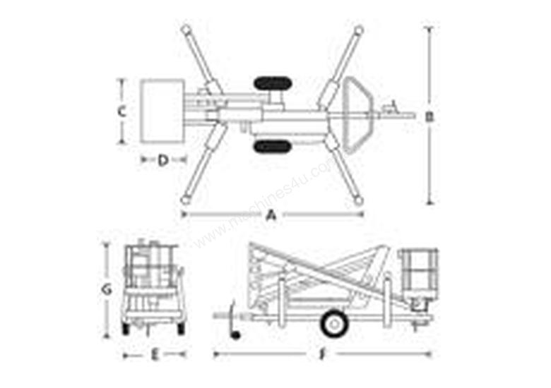 caption TL34 Trailer Boom Lift